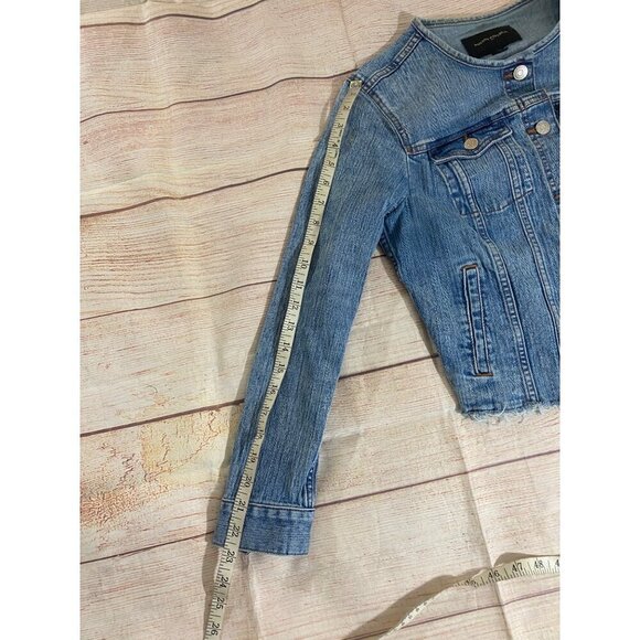 Banana Republic Women's Blue Denim Button Front Jacket - Medium - Picture 9 of 12